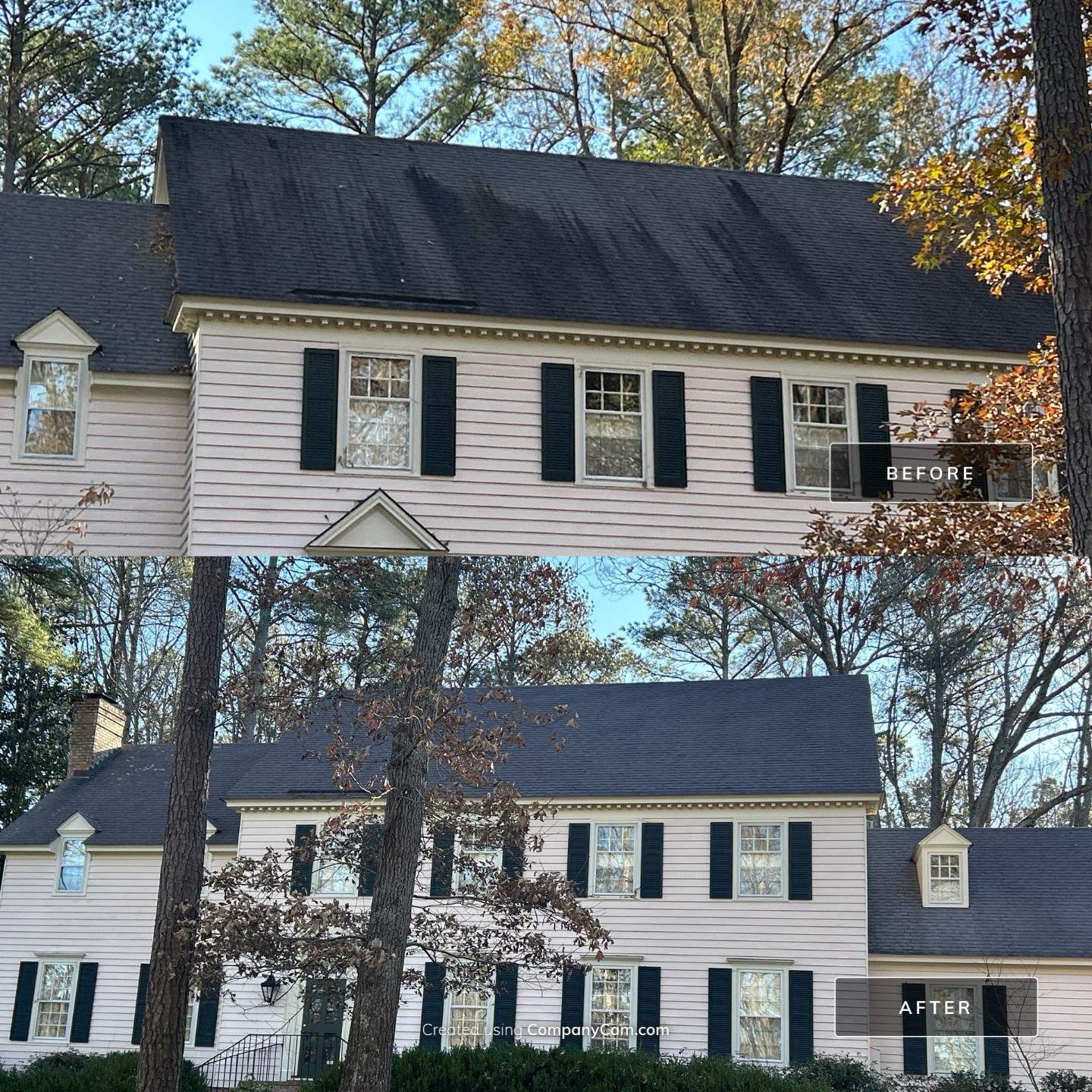 Roof cleaning in Rocky Mount, NC 1